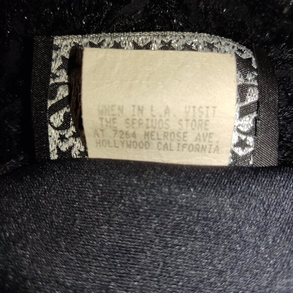 Serious | fuzzy sparkly black mini dress | adjustable strap - Picture 3 of 16